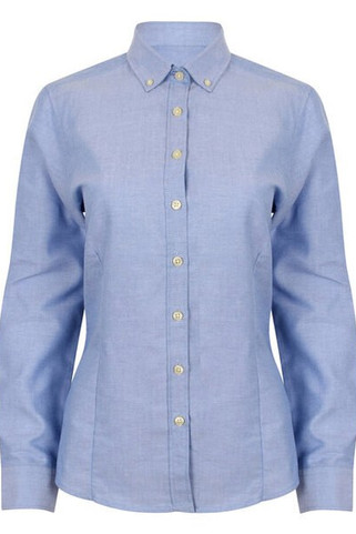 Henbury H513 - Womens Wrinkle Resistant Oxford Shirt - Regular Fit