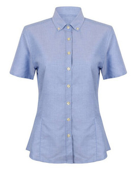 Henbury H518 - Women's Wrinkle Resistant Oxford Shirt with Short Sleeves