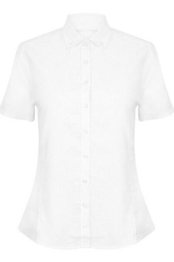Henbury H518 - Womens Wrinkle Resistant Oxford Shirt with Short Sleeves