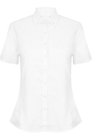 Henbury H518 - Womens Wrinkle Resistant Oxford Shirt with Short Sleeves