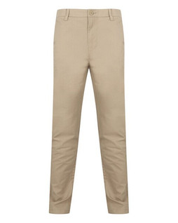 Henbury H650 - Mens Slim Fit Stretch Chino Pants with Flex Waistband