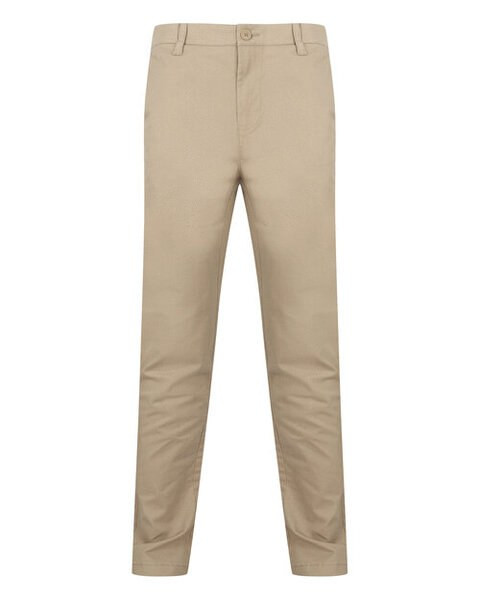 Henbury H650 - Men's Slim Fit Stretch Chino Pants with Flex Waistband