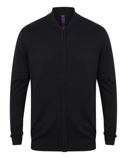 Henbury H718 - Unisex Cotton-Acrylic Zip Front Cardigan