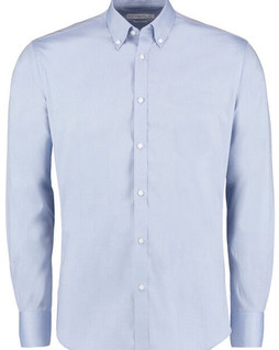 Kustom Kit KK182 - Premium Slim Fit Stretch Oxford Shirt with Long Sleeves