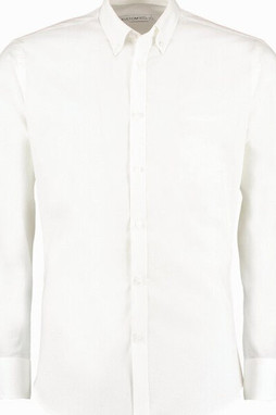 Kustom Kit KK182 - Premium Slim Fit Stretch Oxford Shirt with Long Sleeves