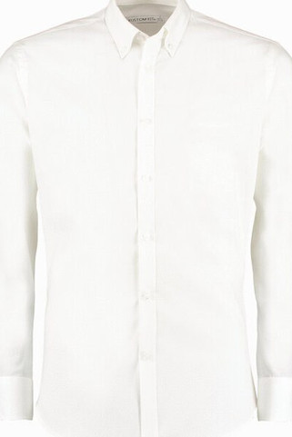 Kustom Kit KK182 - Premium Slim Fit Stretch Oxford Shirt with Long Sleeves