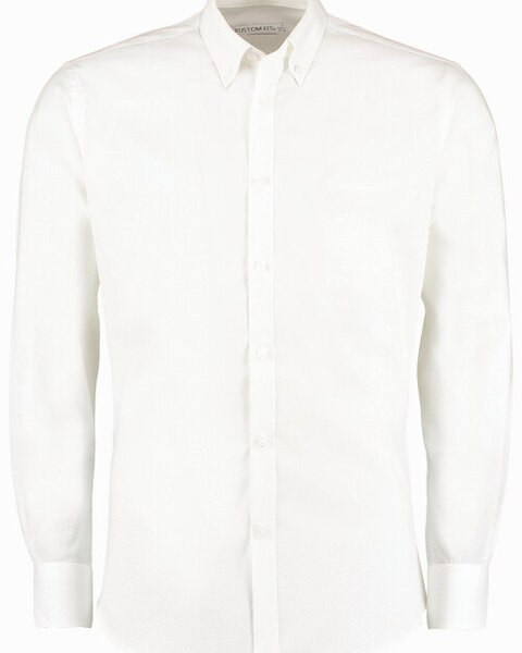 Kustom Kit KK182 - Premium Slim Fit Stretch Oxford Shirt with Long Sleeves