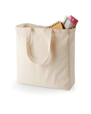 QUADRA BAGS QD23 - Eco-Friendly Cotton Canvas Shopper Tote Bag