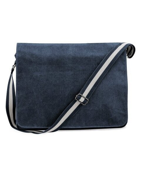 QUADRA BAGS QD610 - Vintage Washed Canvas Multi-Pocket Despatch Bag