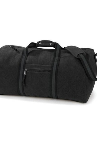 QUADRA BAGS QD613 - Vintage Canvas Holdall with Adjustable Strap