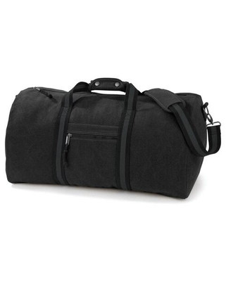 QUADRA BAGS QD613 - Vintage Canvas Holdall with Adjustable Strap