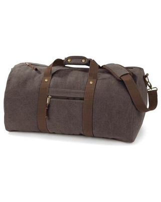 QUADRA BAGS QD613 - Vintage Canvas Holdall with Adjustable Strap