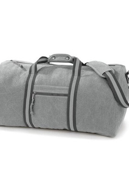 QUADRA BAGS QD613 - Vintage Canvas Holdall with Adjustable Strap