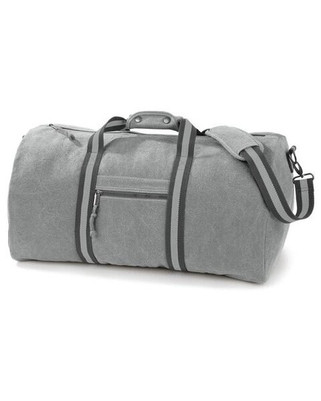 QUADRA BAGS QD613 - Vintage Canvas Holdall with Adjustable Strap