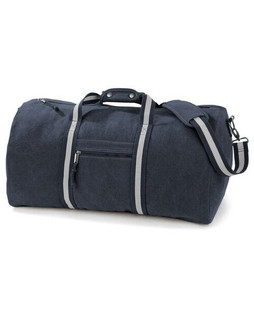 QUADRA BAGS QD613 - Vintage Canvas Holdall with Adjustable Strap