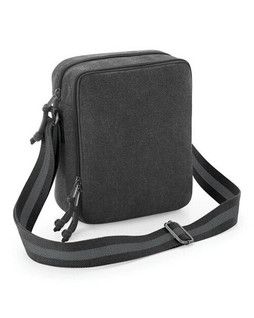 QUADRA BAGS QD614 - Vintage Canvas Mini Reporter Bag with Adjustable Strap