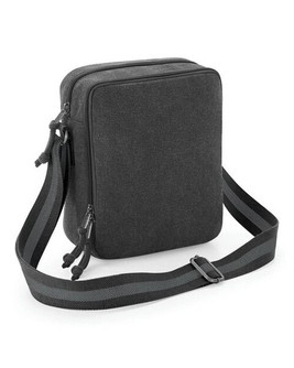 QUADRA BAGS QD614 - Vintage Canvas Mini Reporter Bag with Adjustable Strap