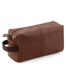 QUADRA BAGS QD879 - Vintage Style Full Grain Leather-Look Washbag