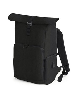 QUADRA BAGS QD995 - Q-TECH Rolltop Backpack with USB Charging Port