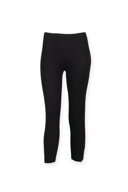 Skinni Fit SK068 - Womens Cropped Cotton-Blend 3/4 Length Leggings