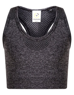 Tombo TL697 - Seamless Racerback Active Crop Top for Kids