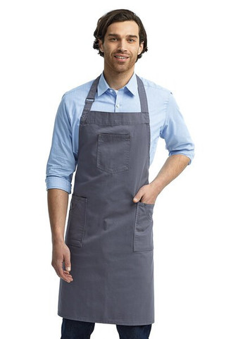 Artisan Collection by Reprime RP132 - Unisex Cotton Chino Bib Apron