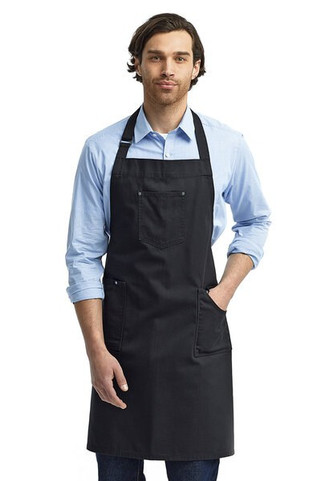 Artisan Collection by Reprime RP132 - Unisex Cotton Chino Bib Apron