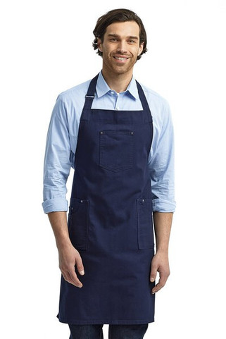 Artisan Collection by Reprime RP132 - Unisex Cotton Chino Bib Apron