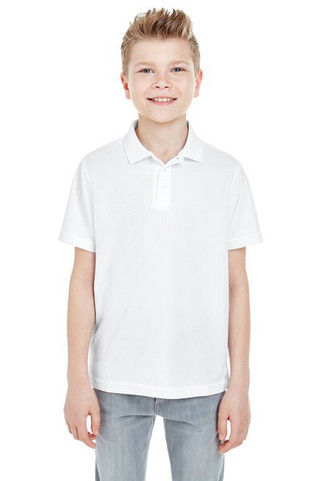 UltraClub 8210Y - Youth Cool & Dry Mesh Piqué Polo