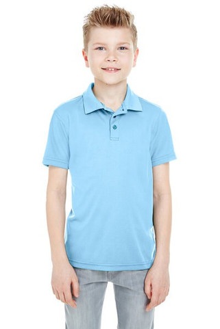 UltraClub 8210Y - Youth Cool & Dry Mesh Piqué Polo