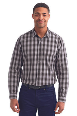 Artisan Collection by Reprime RP250 - Mens Mulligan Check Long-Sleeve Cotton Shirt