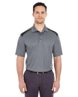 UltraClub 8215 - Adult Cool & Dry Two-Tone Mesh Piqué Polo