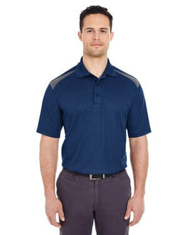 UltraClub 8215 - Adult Cool & Dry Two-Tone Mesh Piqué Polo