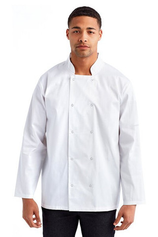 Artisan Collection by Reprime RP665 - Unisex Studded Front Long-Sleeve Chefs Coat