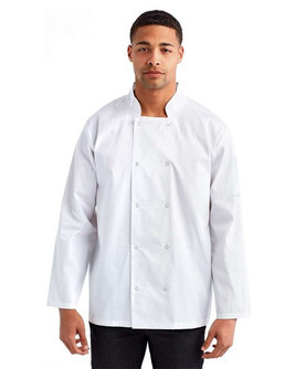 Artisan Collection by Reprime RP665 - Unisex Studded Front Long-Sleeve Chef's Coat