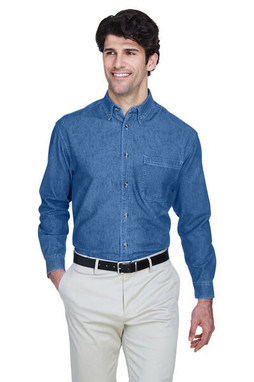 UltraClub 8960 - Mens Cypress Denim with Pocket