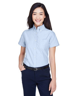 UltraClub 8973 - Ladies Classic Wrinkle-Resistant Short-Sleeve Oxford