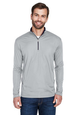 UltraClub 8230 - Mens Cool & Dry Sport Quarter-Zip Pullover