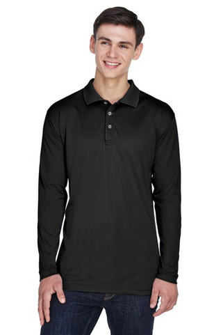 UltraClub 8405LS - Adult Cool & Dry Sport Long-Sleeve Polo