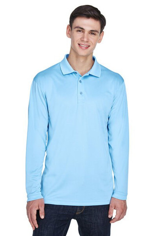 UltraClub 8405LS - Adult Cool & Dry Sport Long-Sleeve Polo