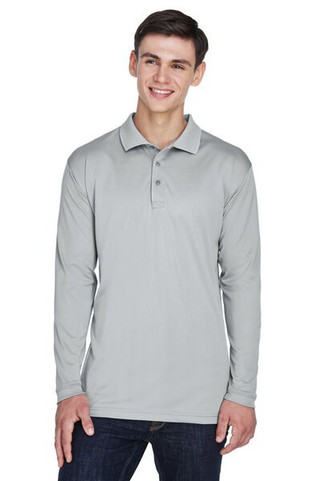 UltraClub 8405LS - Adult Cool & Dry Sport Long-Sleeve Polo