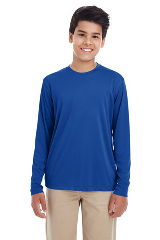 UltraClub 8622Y - Youth Cool & Dry Performance Long-Sleeve Top