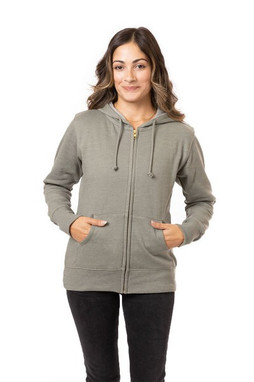 econscious EC4580 - Eco-Friendly Womens Heathered Full-Zip Hoodie