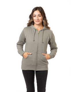 econscious EC4580 - Eco-Friendly Womens Heathered Full-Zip Hoodie