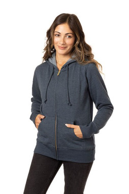 econscious EC4580 - Eco-Friendly Womens Heathered Full-Zip Hoodie