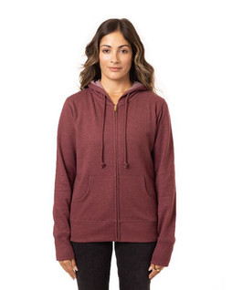 econscious EC4580 - Eco-Friendly Womens Heathered Full-Zip Hoodie