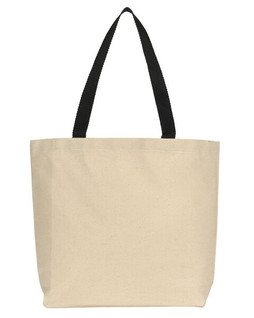Gemline 220 - Eco-Friendly Cotton Canvas Tote with Colored Handles