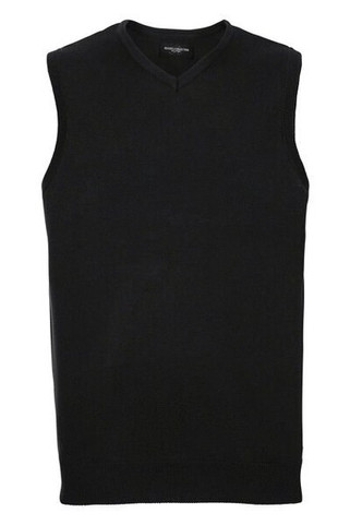 Russell R716M - Classic Fit CottonBlend V-Neck Sleeveless Pullover