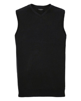 Russell R716M - Classic Fit CottonBlend V-Neck Sleeveless Pullover