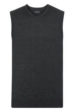 Russell R716M - Classic Fit CottonBlend V-Neck Sleeveless Pullover
